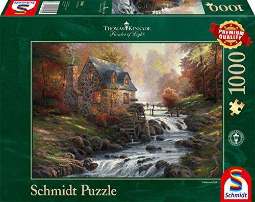 Schmidt Spiele | Thomas Kinkade: Cobblestone Mill (1000pc) | Puzzle | Ages 12+