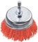 kwb Topf-Bürste, grob, Schleif-Nylon, Ø 75 mm für Holz, Metall und Buntmetall, Nylonbürste für Bohr-Maschine inkl. E6.3 Sechskant-Schaft, zum Schleifen, Strukturieren, Reinigen und Entrosten