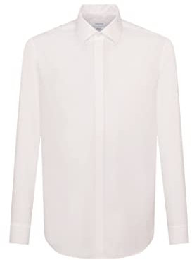 Seidensticker Herren Mens Regular Gala Longsleeve Businesshemd, Ecru(001034), 45 EU