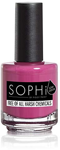 SOPHi Non Toxic Low Odour Cruelty Free Vegan Nail Polish Matte Plum Purple (PLUM-P up the volume)