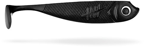 5 Lieblingsköder Gummifische zum Zanderangeln mit Gummifisch 7,5cm, Farbe Lieblingsköder:Mr. Black