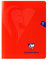 Clairefontaine 333741C - Schulheft / Heft Mimesys 17x22 cm, 48 Blatt 90g, französische Lineatur, Einband aus PP, Rot, 1 Stück