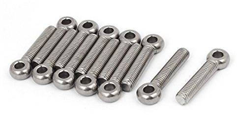 sourcing map M8 x 40 mm Acier inoxydable 304 oeil de levage épaule machine de montage boulon 12pcs