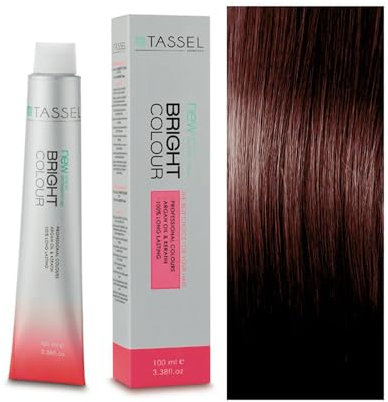 Tinte Permanente Tassel Bright Colour con Argán y Keratina - Nº6.54 RUBIO OSCUR.CAOBA COBRIZO - 100 ml