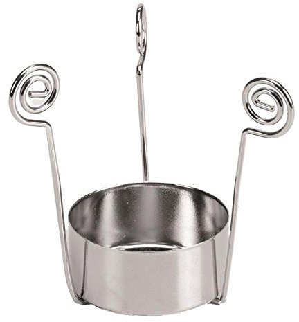 2 Teelichthalter aus Metall, silberfarben für Gläser 7cm