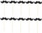 Toyvian Cake Toppers Moustache Cupcake Topper Drôle Dessert Cure-Dents Décoration Insert Carte pour Fête d'anniversaire (Noir) 40pcs