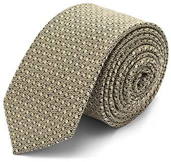 Brera67: elegante beige Krawatte aus Seide und Wolle 148 x 8 | Krawatten für Herren | Krawatte Jungen | Accessoires Männer für Jacke und Anzug