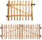 BooGardi Gartentor Holz Bausatz · 168 Größen bis 3m · Breite 110 cm Höhe 120 cm Lattenabstand 7-9 cm · Staketentor Haselnuss · Einflügeltor · Gartentür