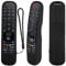 Funda Protectora de Silicona para LG Magic 2021 2022 Mando a Distancia, MR21GA MR21GC MR22GA MR22GN MR23GA MR23GN, Funda Mando para LG, Antideslizante, a Prueba de Golpes, Lavable (Negro)