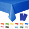 2Pcs 137*274cm Disposable Blue Table Cloth Table Covers,Union Jack King Charles III Coronation Souvenir Decoration Table Cloth,Plastic Blue Table Cloth Party for Picnic,Birthday Parties Decor