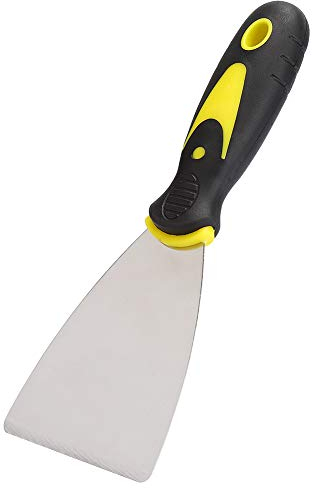 01 02 015 Spatule pour imprimante 3D, poignée en Caoutchouc Souple TPR Confortable à saisir Spatule grattoir à Lame incisive 3 Pouces pour Une séparation Facile des Impressions pour lit Chauffant