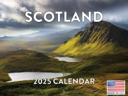 SchottlandWandkalender 2022, groß, schottische Highlands, Hebriden Inseln, Reisefotografie, 18MonatsKalender, monatlich, vollfarbige Papierseiten, gefaltet, bereit zum Aufhängen, Planer, Agenda,