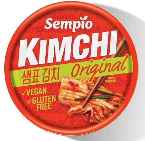 Sempio Canned Kimchi (Original, 160g) - Authentic Korean Napa Cabbage in a Can. Vegan, Non-GMO