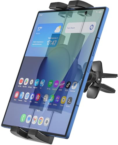 Phichy Car Vent Tablet Holder Mount for 4.7-13 Phone & iPad - Air Vent Tablet Car Mount, Super Stable Clip Tablets Mount for Truck Compatible with iPad Pro/Air/Mini, Galaxy Tabs, iPhone