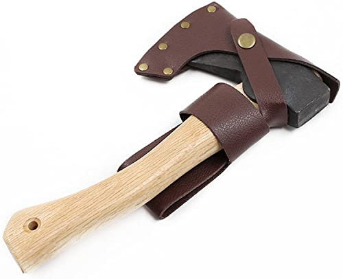 Ecoodisk Leder -Axt -Kopfbedeckung, Leder -Axt -Gürtelschlaufe, Lederhammerhalter, Vintage Schulterleder Open Axt Hülle, Leder -Axt -Gürtelschlaufe Tragholster, handgefertigt