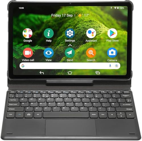 Doro Tablet - Easy Tablet for Seniors - HD 10.4 Display - Easy and Simplified Interface for the Elderly - Large Icons - Loud and Clear Sound - Wi-Fi - 4G RAM + 32 GB (Graphite)