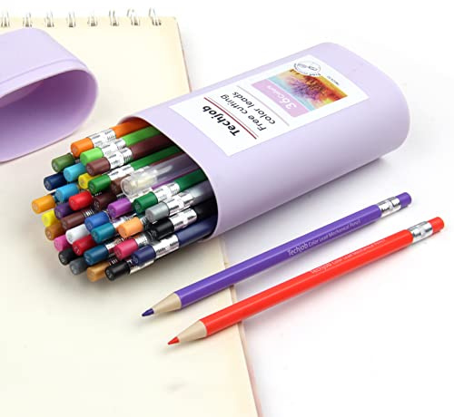 Techjob Mechanical Colored Pencils 2.6mm 36PCS, Colored Pencils for Adults