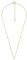 Fossil Sadie Damen-Edelstahl-Halskette mit Karabinerverschluss, Helles Gold
