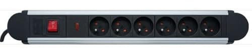Multiprise protégée parafoudre 6 Prises avec Interrupteur