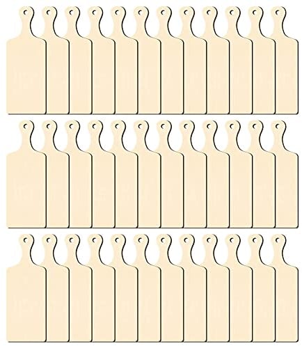 EIAOSI - Mini tagliere con lavorazione in legno non trattato, mini taglieri per salumi, paddle vuoto, tagliere