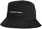 Calvin Klein Jeans Damen Fischerhut Monogram Bucket Hat, Schwarz (Black/Sharp Green), Einheitsgröße