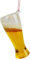itsisa Baumschmuck Weißbierglas Weizenbierglas - Baumkugel Bier Glas, Weihnachtsdeko, Christbaumkugel, Weihnachten