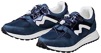 Sheego Damen Große Größen Sneaker mit Details in Glanz- und Veloursoptik Freizeitmode Sportiv