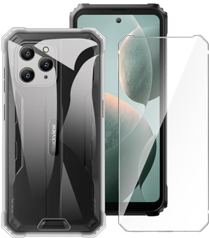 LYZXMY Hülle für Blackview BV5300 / Blackview BV5300 Pro/Blackview BV5300 Plus (6.1) + 1 Stück für Panzerglas Schutzfolie - Transparent Weich Silikon Schutzhülle Flexibel TPU Tasche Case