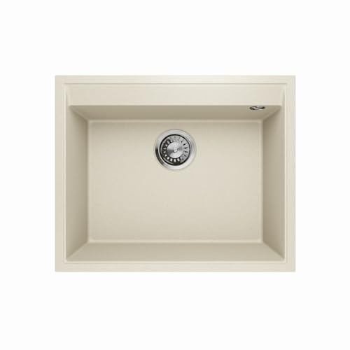 Fregadero de granito Lavello Frame 0.0, color arena beige