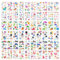 0XBIT Tattoos für Kinder, 60 Blatt Temporärer Kindertattoos, Hybride Temporäre Tattoos, Geeignet für Geburtstagsfeiern, Geschenke, Tattoo-Aufkleber für Jungen und Mädchen