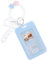Amaxiu Kpop Fotokartenhalter aus Acryl, Fotokarten Displayrahmen, Kpop Photocard holder, Kpop Fotokarten Organizer mit Schlüsselanhänger, Liebesherz Anhänger für Tischdekoration(Blau-B)