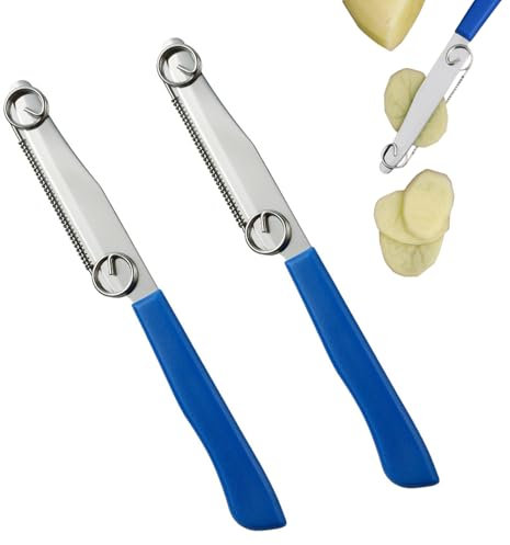 Giovanni's Messer Zauberpeeler - 3-in-1 Multifunctional Magic Knife with Adjustable Spring, Quick Cutting Fruit Paring Tool, Easy to Clean