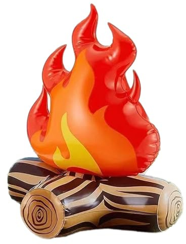 Flamme Lagerfeuer Ballon | Künstliche Feuer Fake Flame | Große Flamme Ballons | Kreative Outdoor Lagerfeuer | Lagerfeuer Flamme Ballons | Proof Lagerfeuer Ballon für Rasen Spielplatz Camping