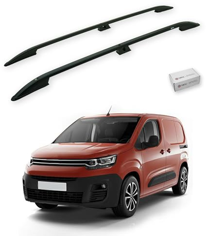 TURTLE Für Citroen Berlingo 2019-2024 / Kurzes Chassis Crown Dachreling | SCHWARZ