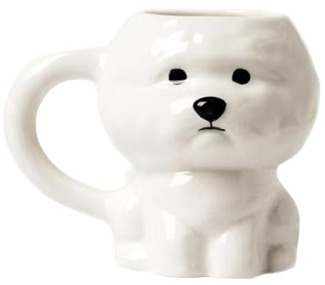 Taza de café con forma de perro, taza en forma de perro, taza de cerámica de 340 ml, con diseño 3D, divertida taza de cachorros para mujeres, hombres, papá, amantes de los perros, para el día de la