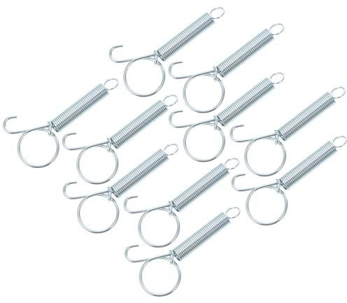 SHINEOFI 10 Stück Teiliges Federhaken für Käfigtüren Vielseitiger Türfederhaken mit Abgerundeten Kanten Sicherer Verschluss für Kaninchen Hühner Tauben Hamsterkäfige Einfache Montage