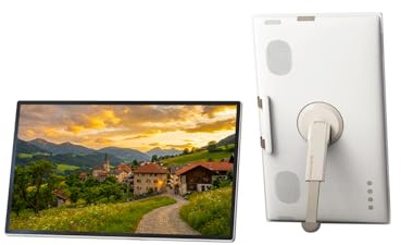 KTC MEGAPAD 25 Pouces Moniteur Portable Tactile 1080p, Android 14, Batterie Intégrée, Haut-parleurs, Caméra 8MP, Entrée Vidéo USB-C, Télécommande, Écran IPS, pour Camping, Voyage, Bureau et Extérieur