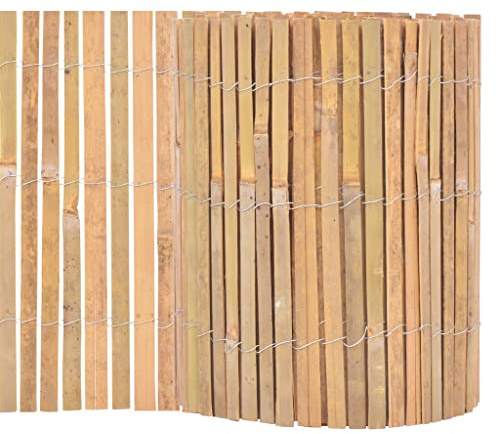 Makastle Clôture en Bambou Fendu Naturel 1000 x 30 cm