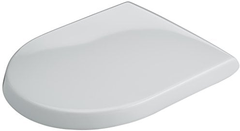 Villeroy & Boch Subway coperchio orinatoio, copriwater con chiusura ammortizzata, copri-orinatoio in materiale duroplast resistente, pezzo di ricambio originale, forma a D, bianco, lucido