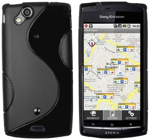 mumbi Hülle kompatibel mit Sony Xperia Arc / Arc S Handy Case Handyhülle, schwarz