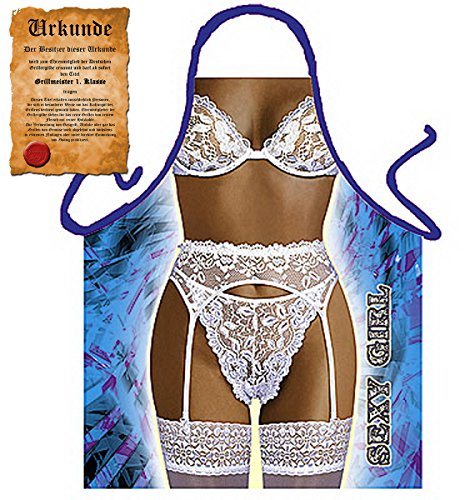 Tini - Shirts Sexy Grillschürze ! Top Scherzartikel zum Geburtstag, für Partys, Karneval,…: Sexy Girl !! GRATIS Urkunde dabei !!