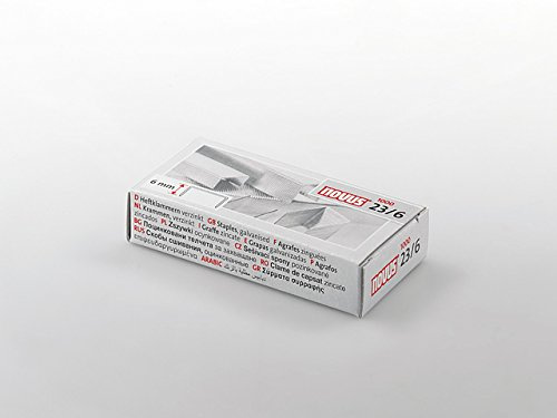 NOVUS Heftklammer, 23/6, verzinkt (1.000 Stück), Sie erhalten 1 Packung á 1000 Stück