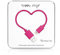Happy Plugs Lightning auf USB Ladekabel Datenkabel Sync-Kabel Kompatibel mit Apple Lightning Geräten iPhone, iPad, iPod - Kirschrot