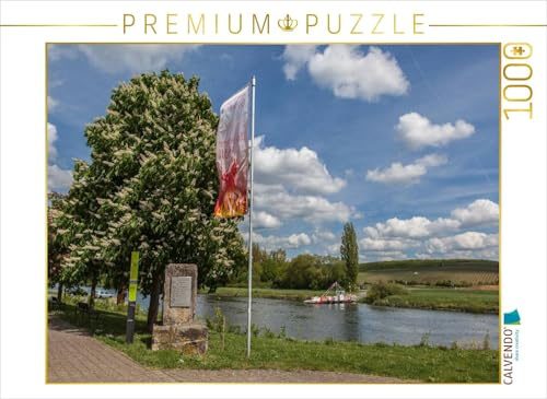 CALVENDO Puzzle Mainfähre Obereisenheim | 1000 Teile Lege-Größe 64 x 48 cm Foto-Puzzle für glückliche Stunden