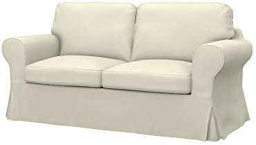 Soferia Sofabezug Kompatibel Mit Ektorp 2er Sofa Sofaüberzug Sofaüberwurf Sofaschoner Kunstleder Lederoptik Wasserabweisend Pflegeleicht Antiallergisch Eco Leather Beige