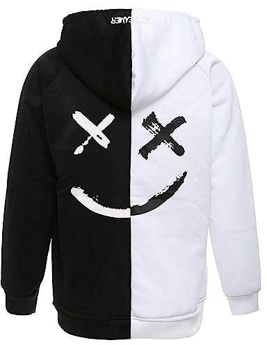 XIAOYAO Hoodie Herren Techwear Kapuzenpullover Hip Hop Long Sleeve Streetwear Urban Pullover Unisex Casual Sportlich