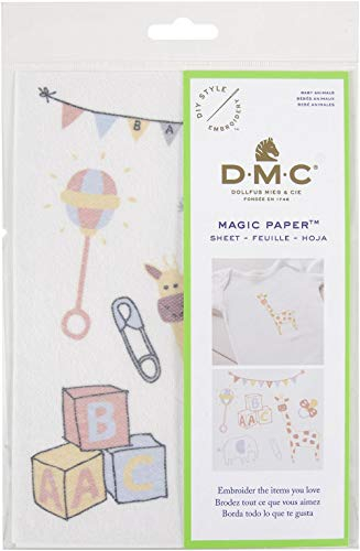 DMC FC113 Stickbogen mit Baby-Tiermotiven, A5, Canvas, verschieden, Einheitsgröße