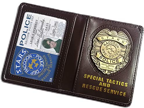 Resident Evil Biohazard S.T.A.R.S RPD Leon S Kennedy Ausweis-& Kartenhüllen Brieftasche | Chris Jill Wesker Cosplay