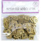 Dovecraft DCBS227 Wooden Letters-Gold, multifarben, One Size