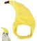 Haustier Kopfbedeckung, Halloween Party Transform Obst Design Banane Kopfbedeckung Cosplay Hut Haustier Katze Cosplay Make-up Kappe für Hunde Katzen(Size)